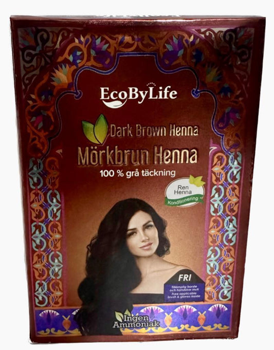 EcoByLife Dark brown henna 6*10